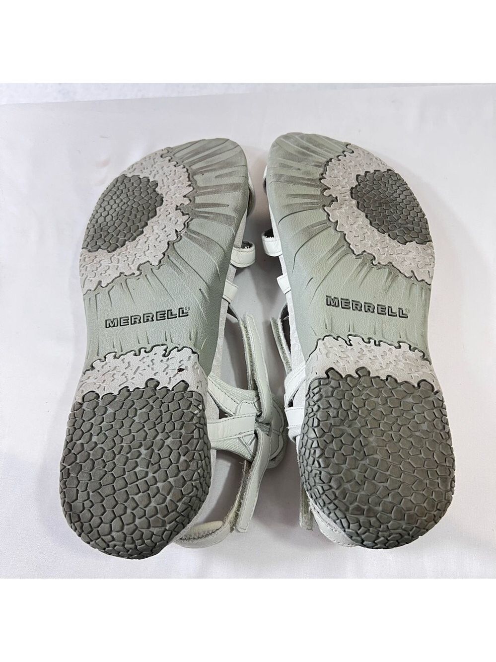 Merrell Sandals Womens 10 San Remo Strappy White Leather Casual Open Toe Hiking - Picture 6 of 8